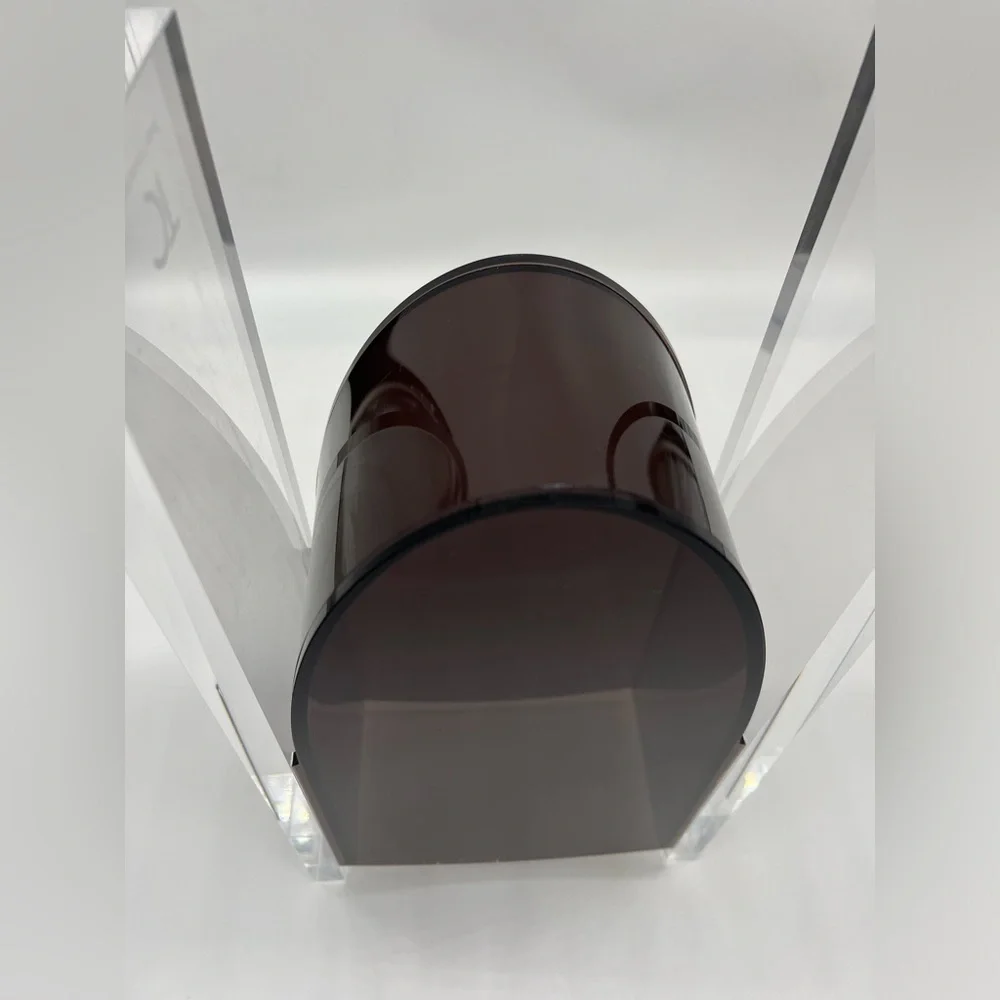 Tehila Collection clear and dark purple vase HARD TO FIND